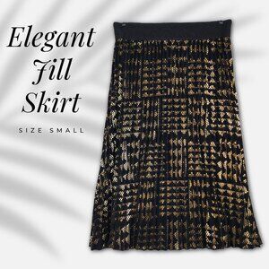 Gorgeous Black and Gold Jill Skirt
